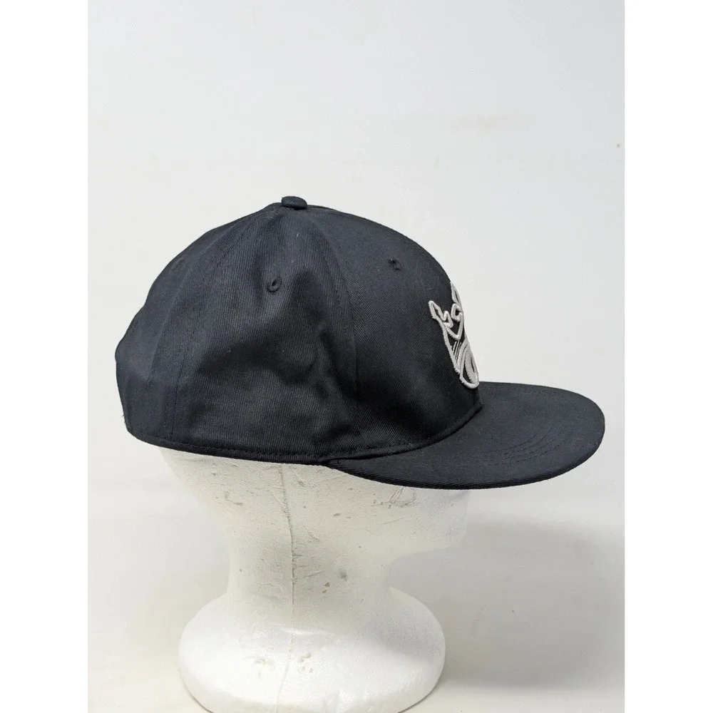 McQueen and the Violet Fog Gin Snapback Hat Black Embroidered Logo Cap XXL